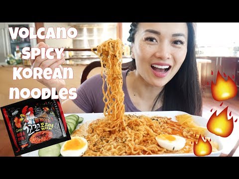 NEW VOLCANO Curry Spicy KOREAN NOODLES ( MUKBANG Normal Voice ) *New Channel | SAS-ASMR