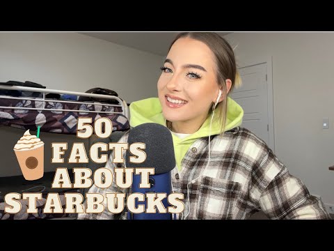 ASMR ✨ 50 facts about Starbucks ☕️ (100% whispered & up close whispering)