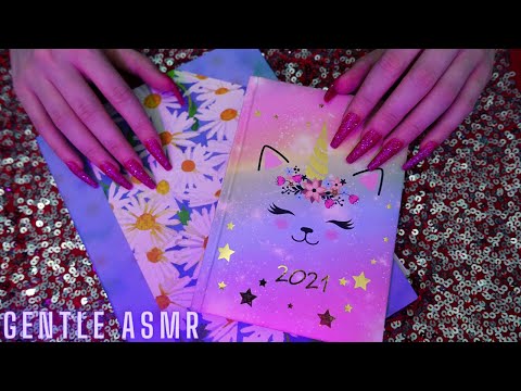 Asmr Gentle & Delicate Tapping and Scratching on Books with Long Nails -  Asmr No Talking for Sleep