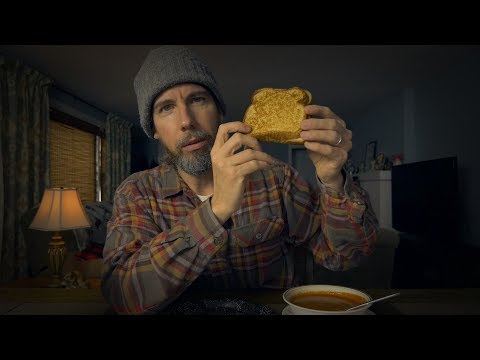 Comfort Food: Grilled Cheese & Tomato Soup | ASMR