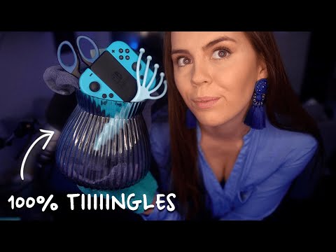 ASMR Blue Triggers for Extreme Relaxation 💙 Color ASMR