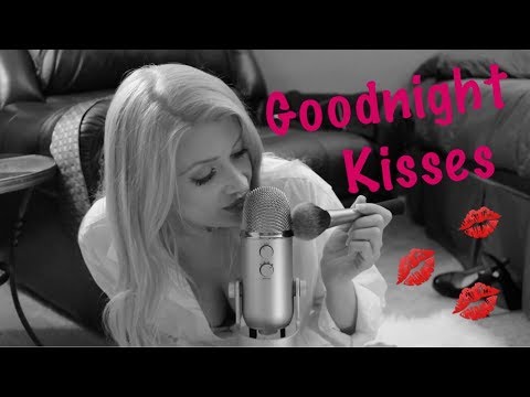 ASMR Kisses and Mouth Sounds 💋 - Putting You To Sleep - (Soft Breath Whispers, Brushing and Tapping)