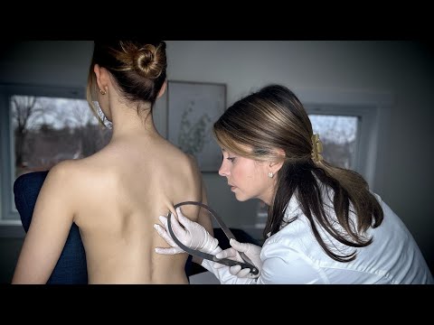 ASMR BACK EXAM x @UptownASMR | Real Person Personal Attention, Skin Pulling, Cracking, Adjustments