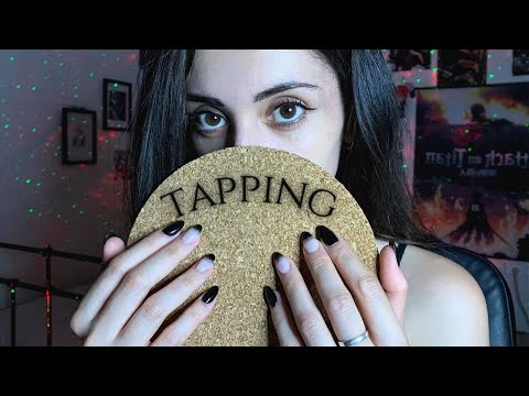 ASMR relaxing tapping and whispers💤
