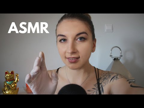 ASMR| LATEX GLOVES| PUTTING ON AND TAKING OFF GLOVES