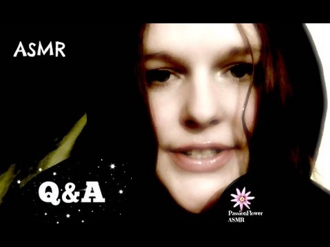 ASMR Whispering Up Close Q&A Ear To Ear.