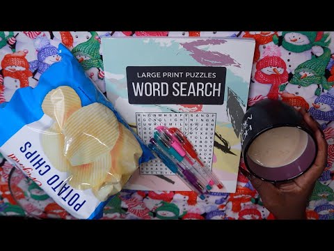 Holiday Word Search UTZ Potato Chips ASMR Eating Sounds