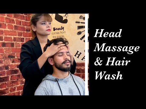 ASMR Relaxing Head 💆‍♀️Massages & Hair Wash☁ By One Of The Best Female Barber Chinki