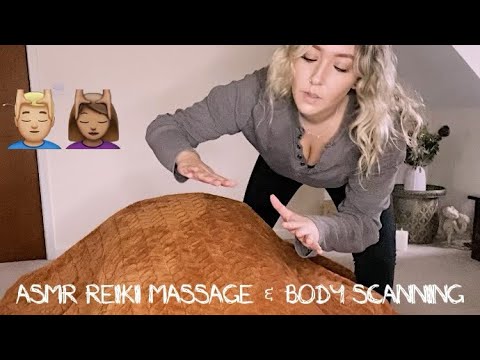 ASMR Reiki Massage and Body Scanning Roleplay (No Talking)