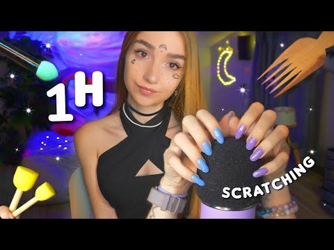 ASMR 1H de SCRATCHING 💅🎙️ ~ no talking