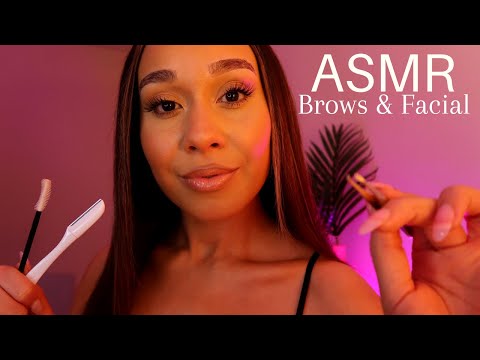 ASMR Dreamy Pampering Personal Attention ☁️ Brows & Skincare Facial