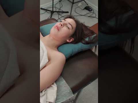 Deep asmr relaxing massage for girl