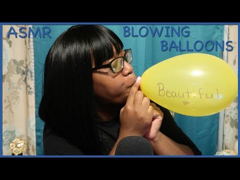 ASMR | BLOWING 30 BALLOONS | WHISPERING INSPIRATIONAL WORDS | TAPPING AND SCRATCHING