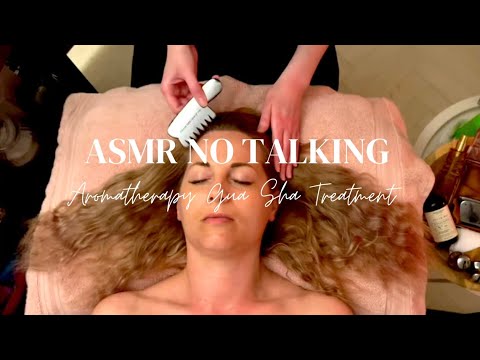ASMR Aromatherapy Gua Sha Ft ASMR Twix Beautiful Face and Hair Tools | Rain Sounds | No Talking