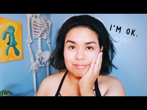 ASMR Whispered Ramble After a Good Ol' Cry | Removing My Make-up as Symbolic Self Care