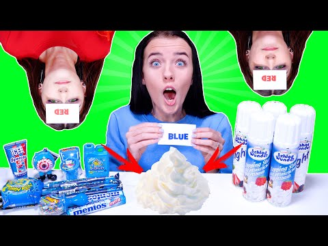 ASMR Most Popular TIK TOK Food Challenge | Color Candy Or Whipped Cream