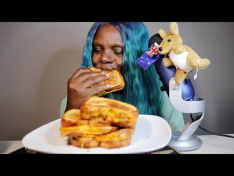 DON'T TRUST A MAN THAT DISAPPEARS  EVERY WEKEND | GRILLED CHEESE ASMR EATING SOUNDS