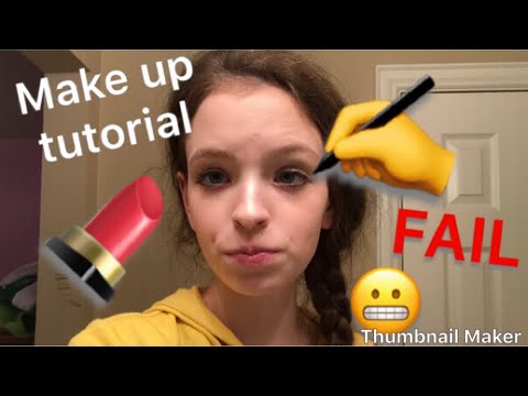 Trying to do a makeup tutorial!!! 🤣(fail)