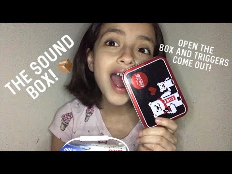 ASMR The Sound Box-Open The Box & Triggers Come Out