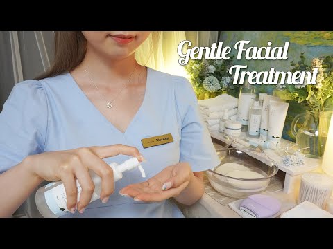 ASMR Very Gentle Facial Treatment for Sensitive Skin🤍