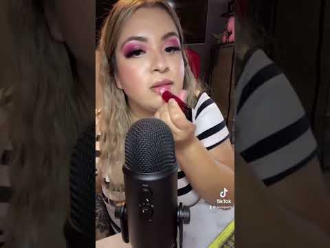 One minute of lipgloss application w/ mouth sounds asmr 😘- #shorts #mouthsounds
