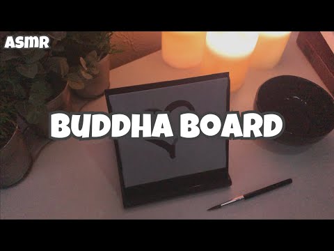 🍃 Buddha Board ASMR (Nature Sounds, Relaxing Music, Painting, Tapping, No Talking) 🍃