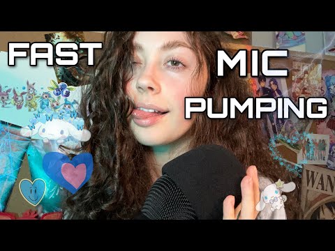 Asmr ~ Fast & Aggressive Mic Triggers w/ Mouth Sounds ( collarbone tapping, fit check, chaotic )