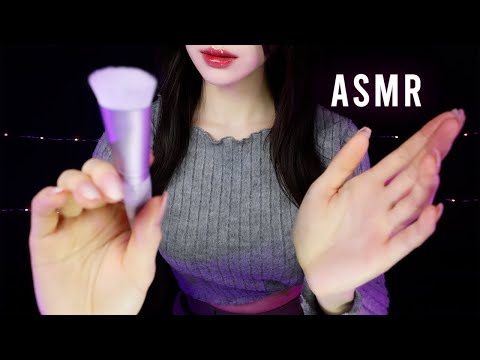 ASMR(Sub) Touching Your Face😴Dry Hands, Scratching, Ear Blowing, Visual Trigger (Personal Attention)