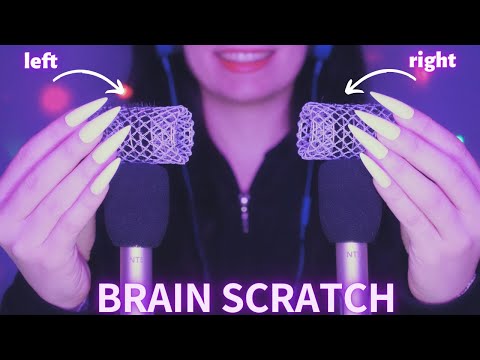 Asmr Mic Scratching - Brain Scratching | Hypnotic Asmr No Talking for Sleep with Long Nails