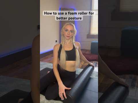 How to use a foam roller (Lat/ Rib cage mobility) #foamrollerexercises #fitness #shorts