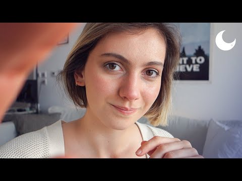 ASMR - Hand movements, face touching and personal attention ☁️