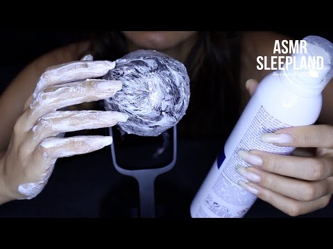 ASMR  MIC AND SHAVE CREAM (NO TALKING)