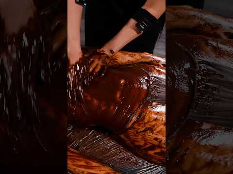 Chocolate asmr relaxing belly massage for Lisa #asmr
