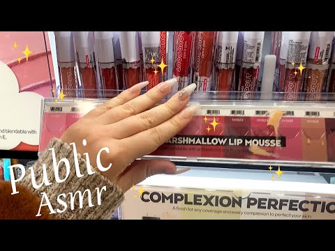 Asmr in Public | Tapping & Scratching at Walmart ✨(looped)