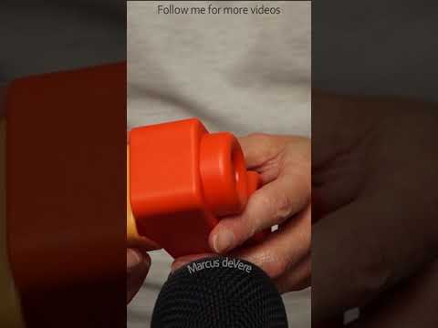 ASMR Gentle Tapping And Touching Rubber Blocks #short