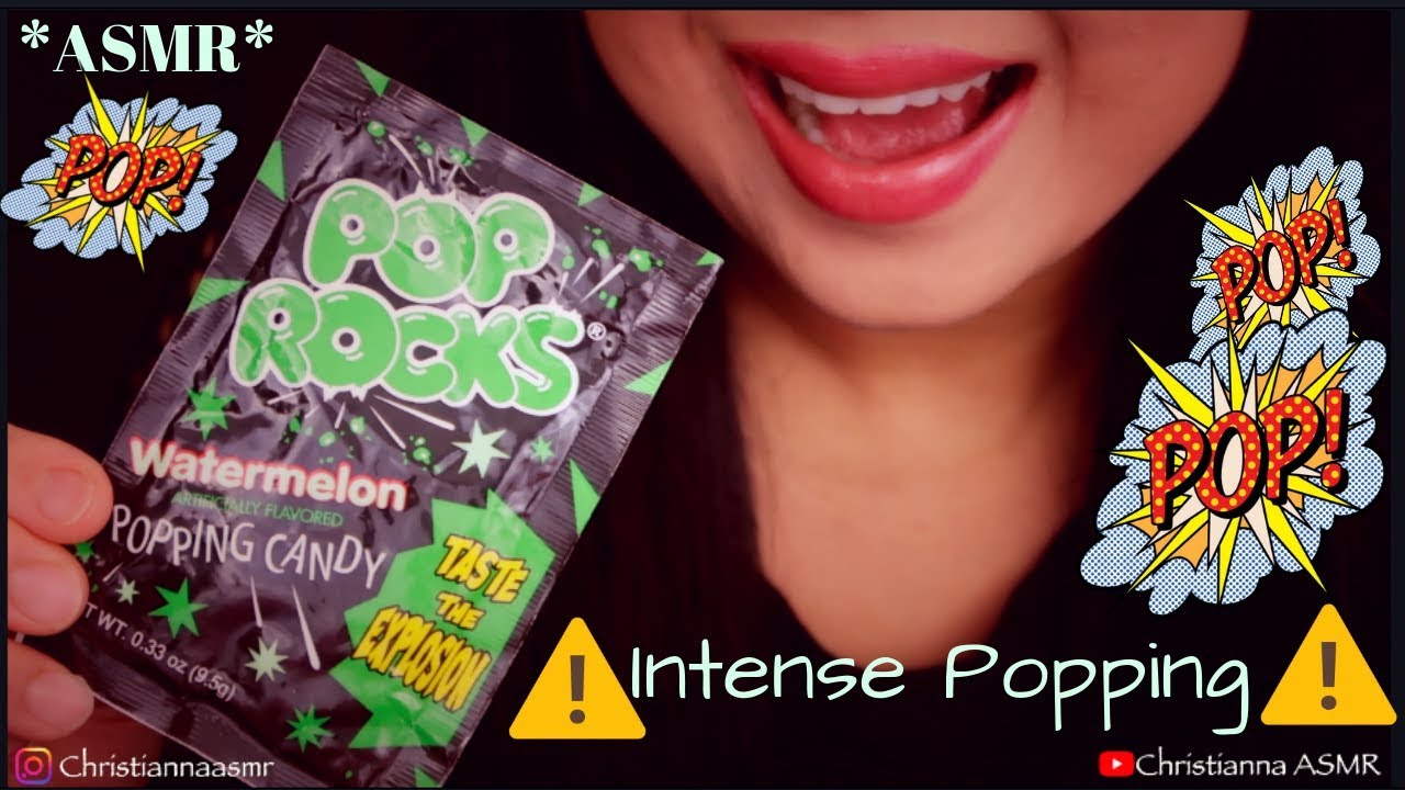 ASMR 💥💥 POP ROCKS CANDY EATING + WITH WATER for extra sound effects | No Talking Eating Sounds 🤫