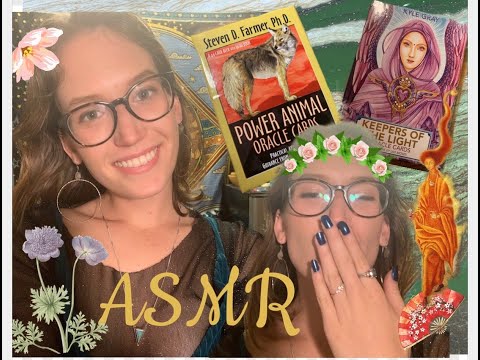 ASMR Tapping on Oracle Cards 🔮 Soothing Whispers for Sleep 😴