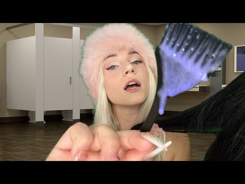 ASMR Eastern European Exchange Student Dyes Your Hair in a School Bathroom (Accent, Roleplay)