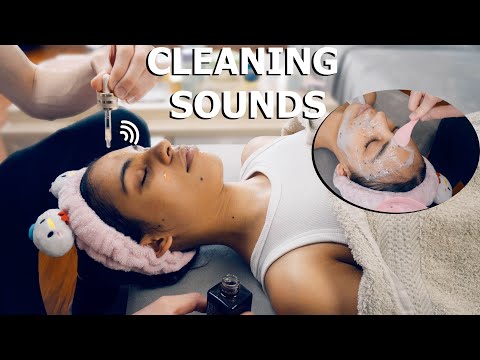 ASMR: Relaxing Face Cleaning Sounds at Home