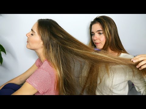 ASMR TWINS Hair Brushing + Randa's Romantic Fantasies (Relaxing & Soft Spoken)