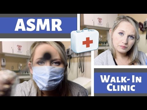 [ASMR] 🏥 Medical Exam ROLEPLAY - {Walk-In CLINIC} - Sore Throat (PERSONAL ATTENTION)🔴 Whispered