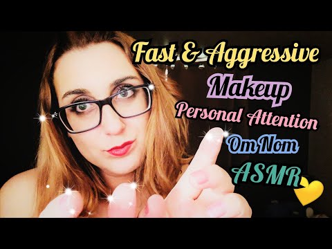 Fast Applying Makeup & Personal Attention Om Nom:  ASMR Best 5 Minutes of Your Day ~ (Amanda Custom)