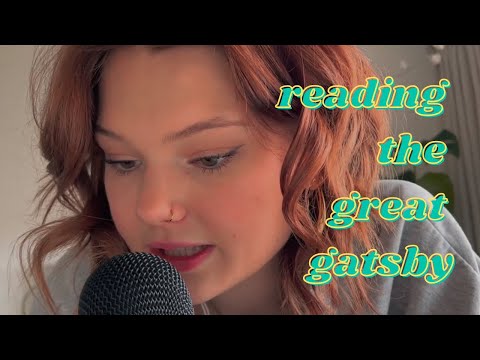 ASMR reading you to sleep - the great gatsby (whispered)(my first ASMR video)