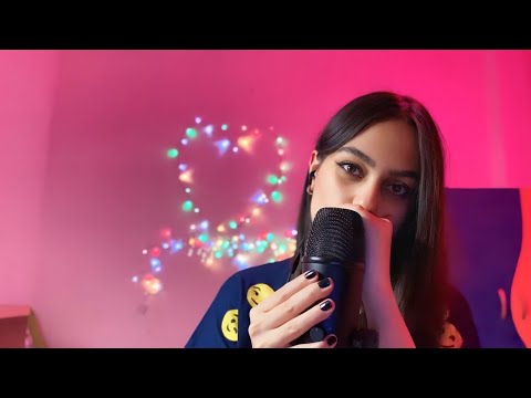 ASMR Mouth Sounds 👄💦   No Talking Gentle Wet Mouth Sounds With Hand Movements ⚡️🖖🏻