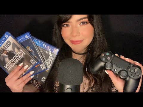 ASMR PS4 Controller Sounds and Video Game Tapping