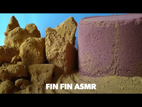 ASMR || Yellow and Red Sand Crumbles #388