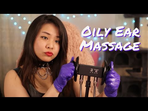 Oily Ear Massage ASMR from an Alternative Chick | Deep Sleep and Intense Tingles with 3Dio