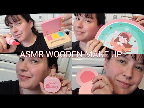 ASMR Doing your Make up with Wooden Make Up!