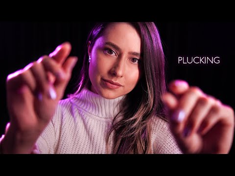 ASMR Negative energy removal 🤏 Plucking, Spiral hand movements, snapping sounds, +