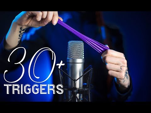 😴 ASMR 30+ TRIGGERS 😴 Tapping, scratching, crinkle, mic sounds and more! No talking